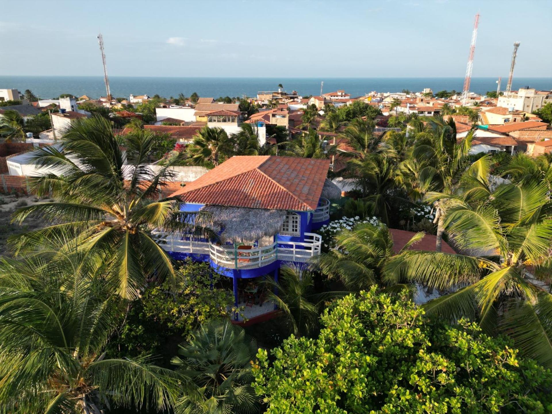 Charming Blue House With Kitchen Parking And Garden Villa Canoa Quebrada Exterior photo